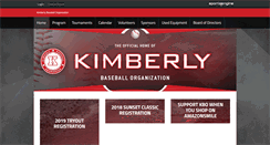 Desktop Screenshot of kimberlybaseball.org