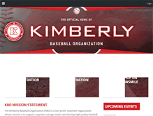 Tablet Screenshot of kimberlybaseball.org